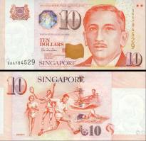 *10 Dolárov Singapúr 1999, P40 UNC - Kliknutím na obrázok zatvorte -